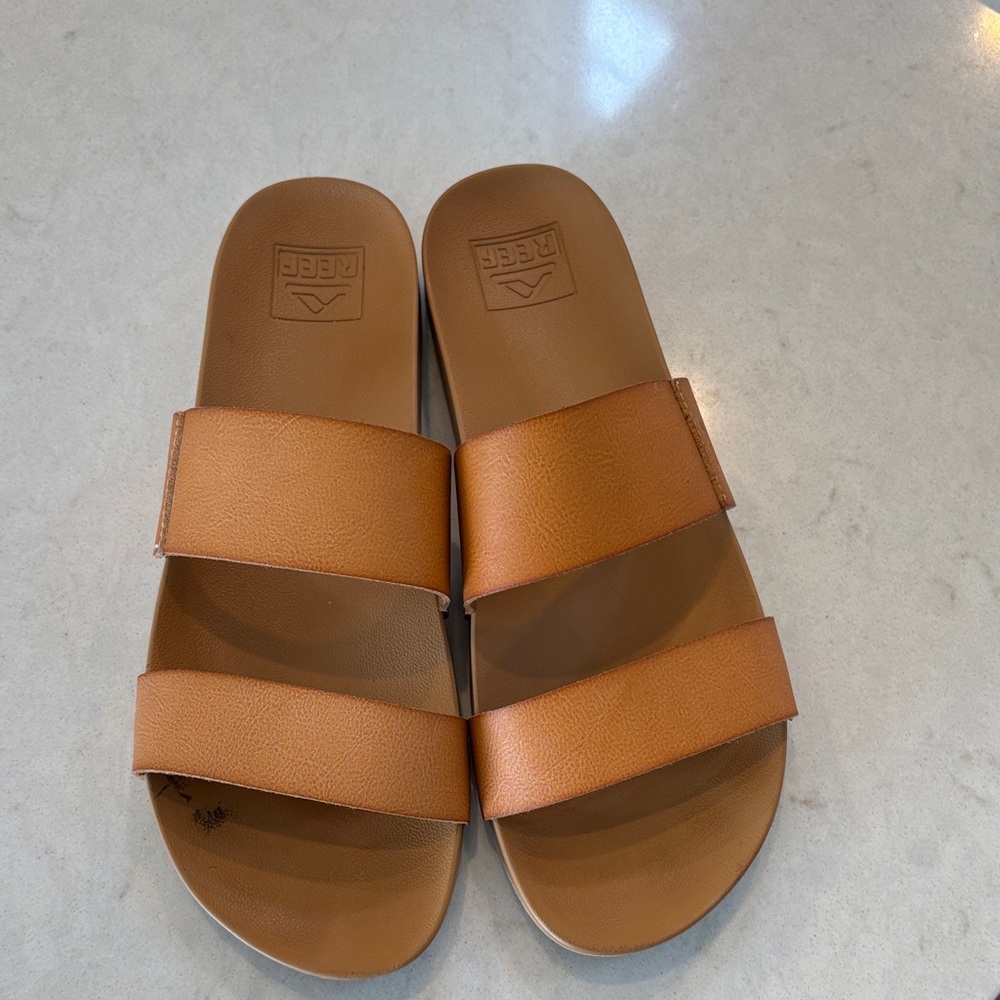 Reef Women's Double-Strap Slide Sandals - Tan